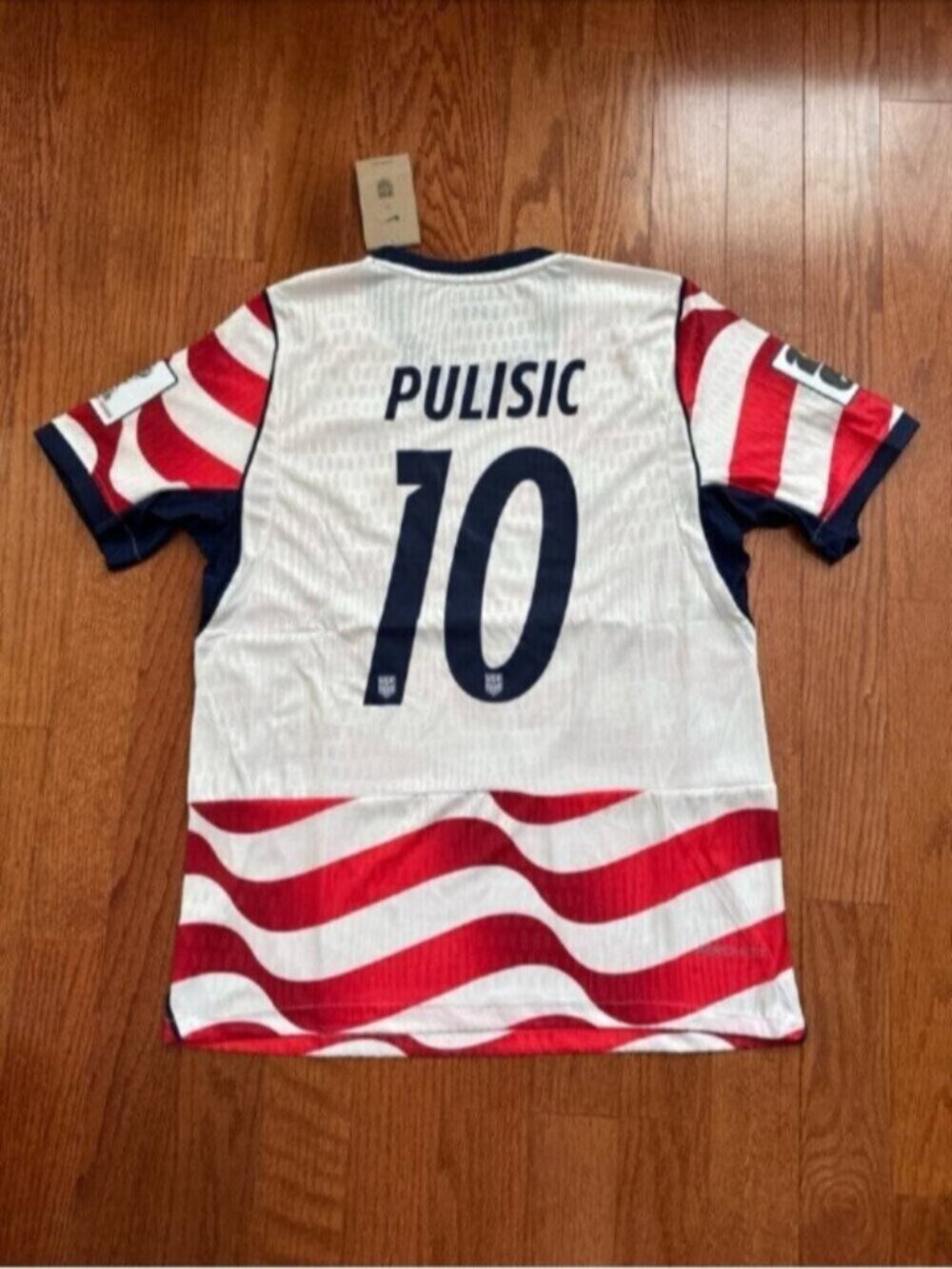 USA Home Soccer Jersey PLAYER VERSION Pulisic #10 World Cup 2026 - Picture 12 of 13